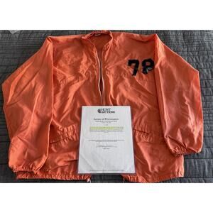 Vintage Player Worn Russell Jacket ANTHONY MUNOZ NFL Cincinatti Bengals COA
